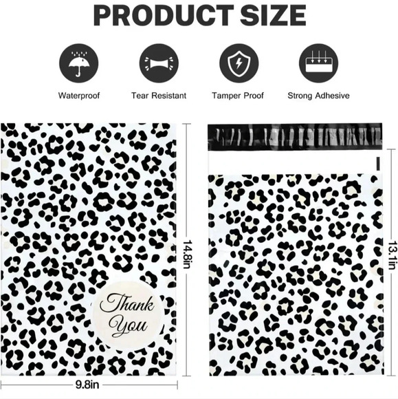 100 Pack Poly Mailers 10x13, Cute Packaging Envelope Mailers Polymailers Package - Picture 2 of 6